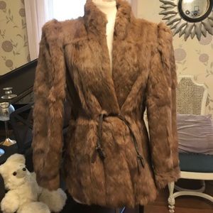 Rabbit fur coat by Fleet Street. Vintage. Size M
